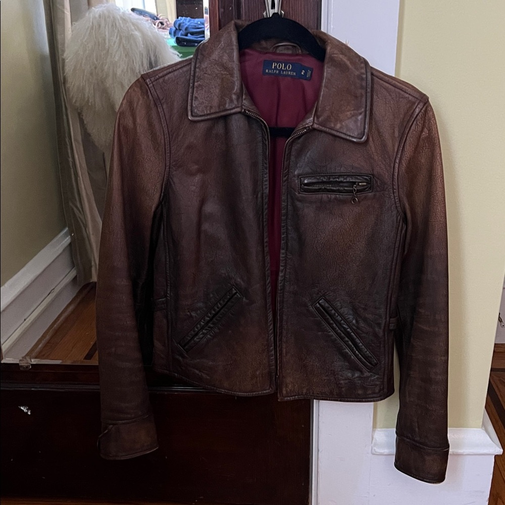 Ralph Lauren Brown Leather Jacket